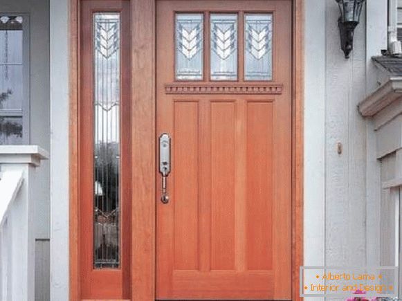 wooden entrance doors for a private house, photo 8