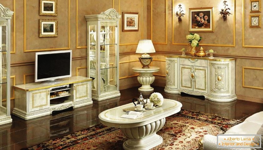 How to choose the right furniture for the living room in the classical style?