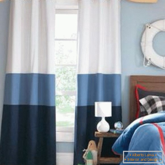 Design of curtains in a children's room photo 2