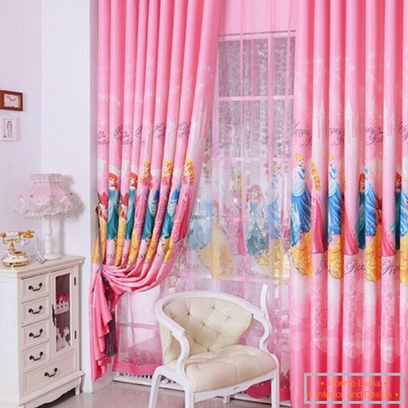 Design of curtains in a children's photo 2
