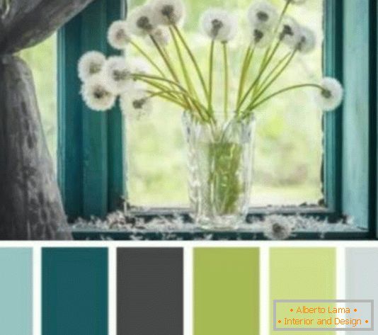 Color palette for the drawing room