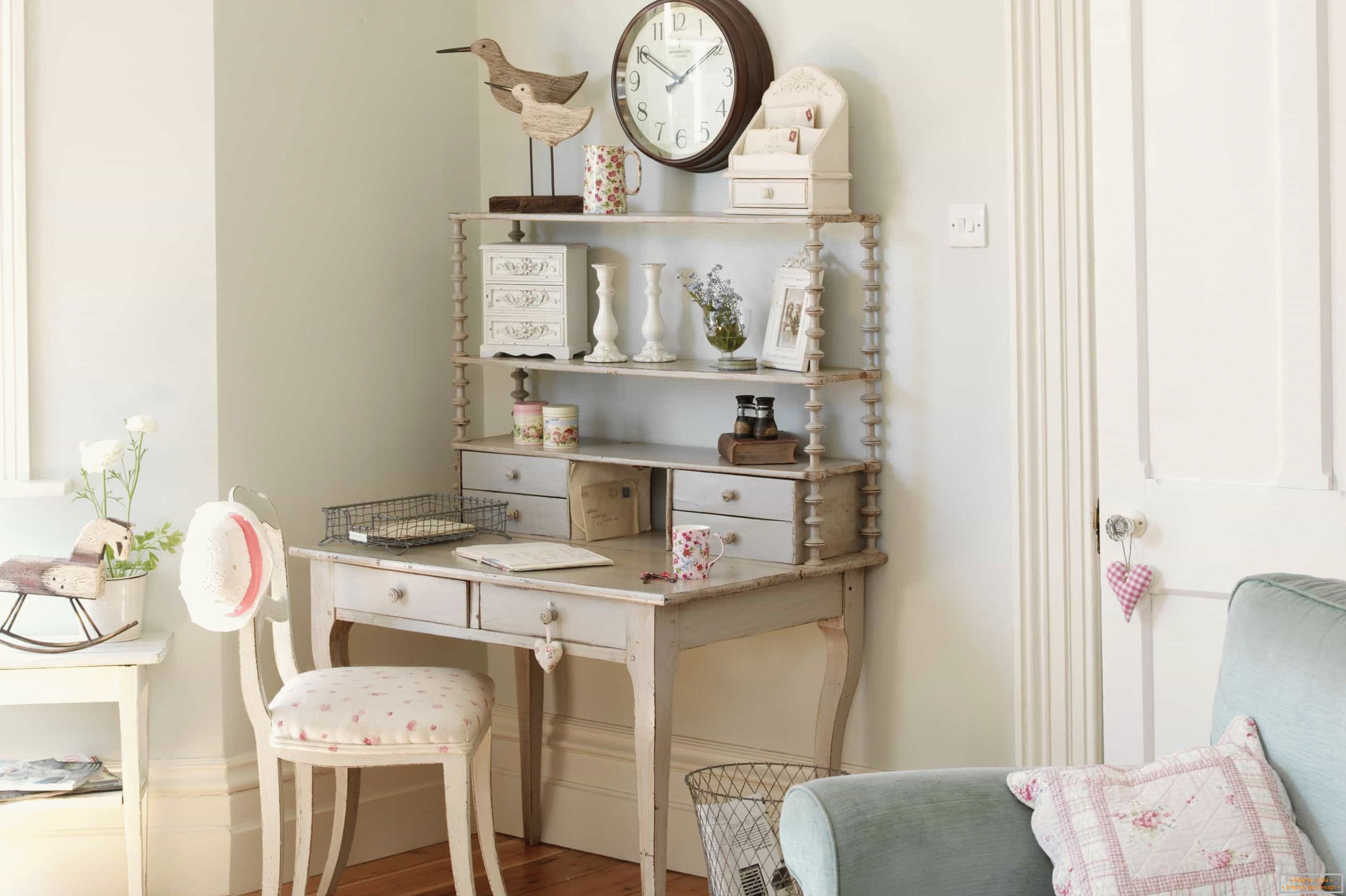 Interior items for creating a vintage house style