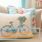 Bicycle on the pillow