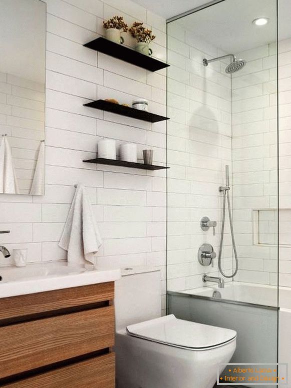 Bathroom design in a fresh, modern style