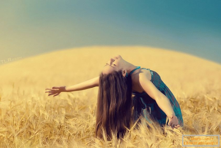 Girl on the wheat field, Sergey Zhuravlev