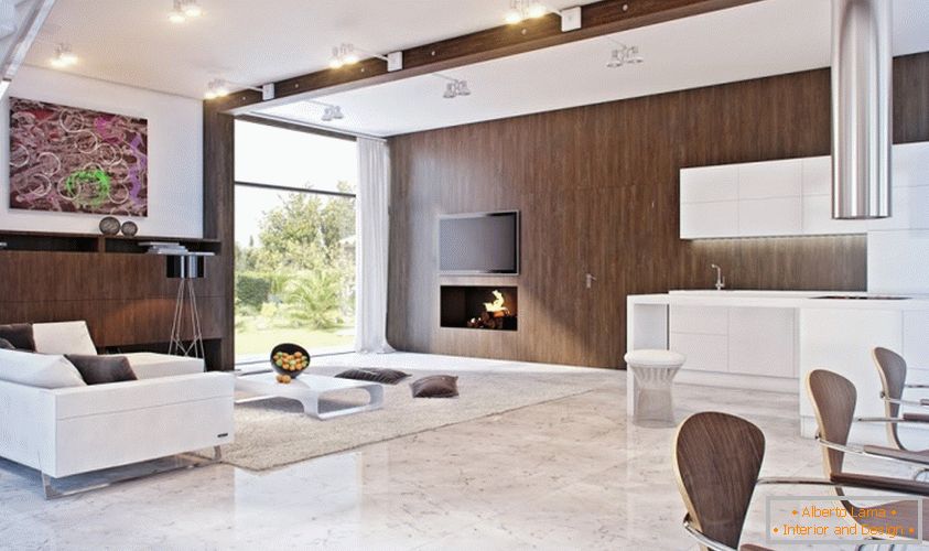 interior design of the living room minimalism