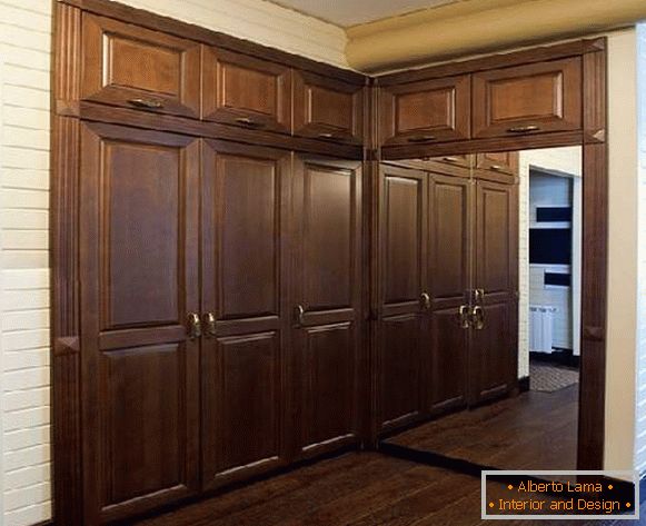 built-in wardrobe in the entrance hall to order, photo 20