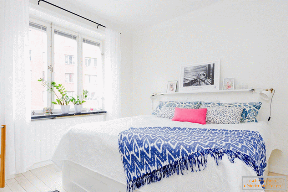 Bedroom in white color