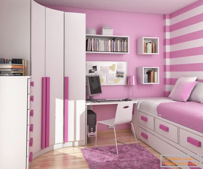 Stylish, concise design of the room
