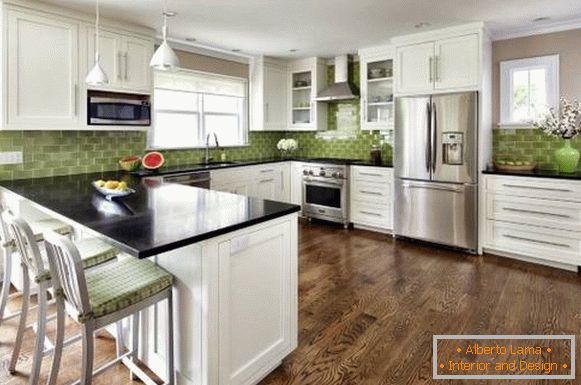 green-tile-in-the-kitchen
