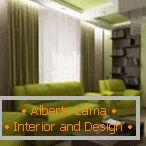 Green upholstered furniture
