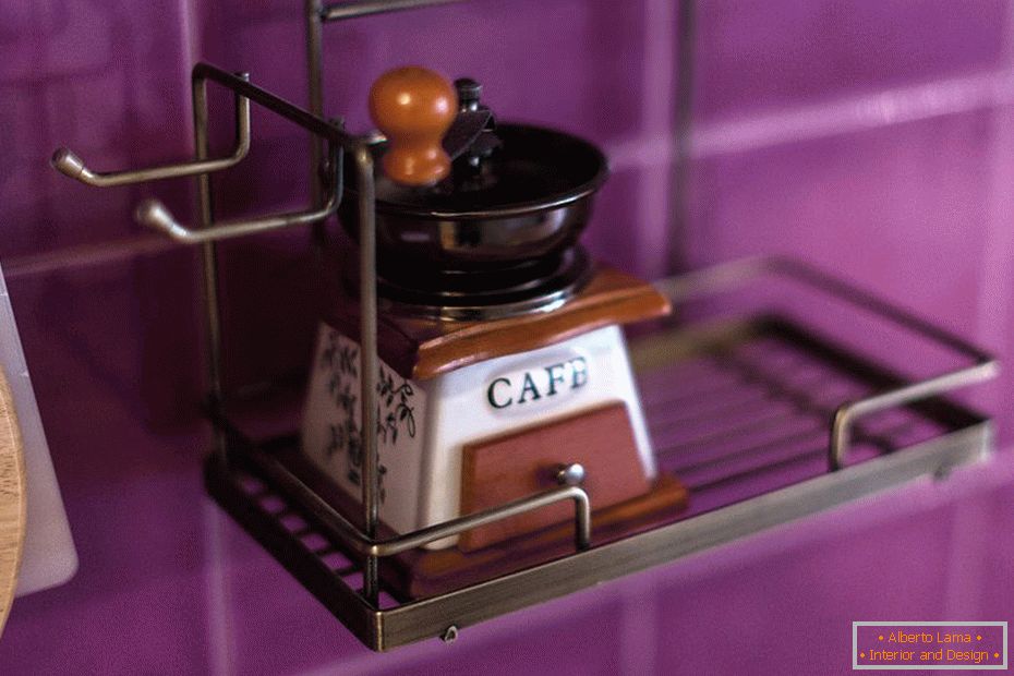 Coffee grinder on the shelf