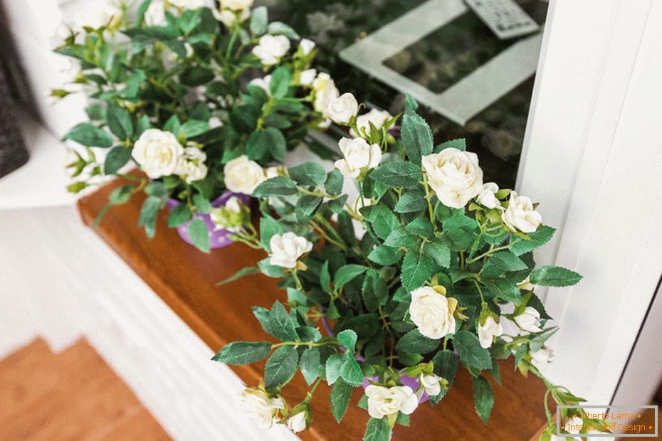 Flowers in pots on the windowsill