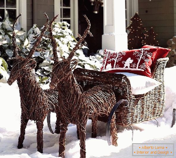 10 ideas for decorating the porch for Christmas