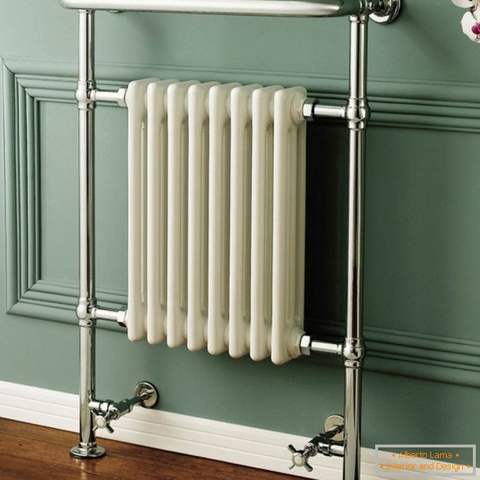 Small wall-mounted radiator