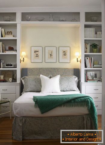 Interior of a cozy little bedroom