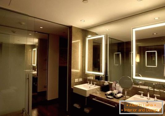 led lighting in the bathroom