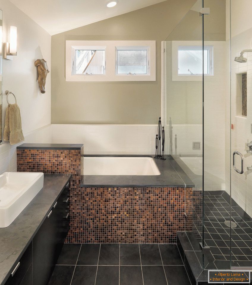 Bathroom in the attic room