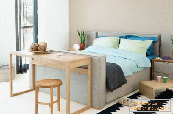 Simple furniture in the bedroom