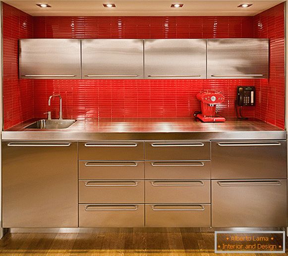 Bright modern kitchenette interior