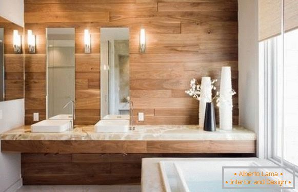 Bathroom design with natural elements