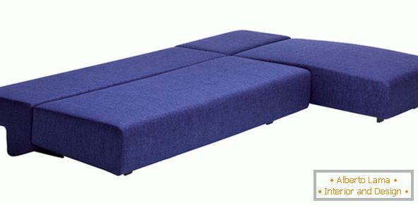 Corner sofa Cosma в разложенном виде