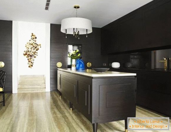 black-with-gold-furniture-for-kitchen