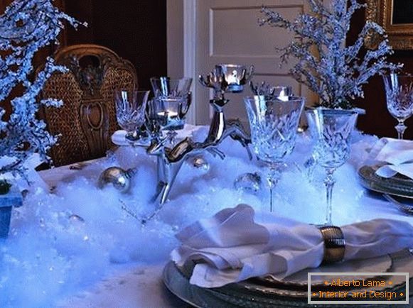 Fairy-tale decor for the New Year's table