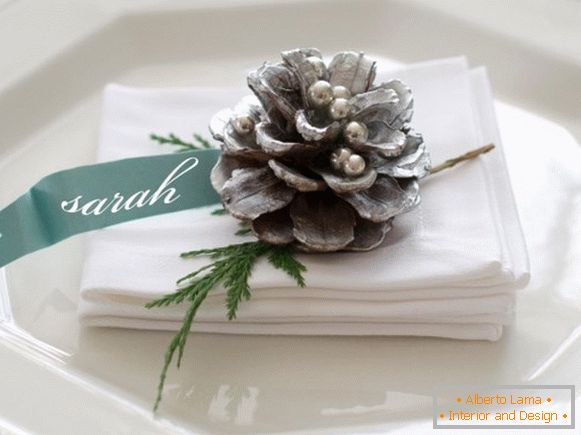 Pine cone as a Christmas decoration
