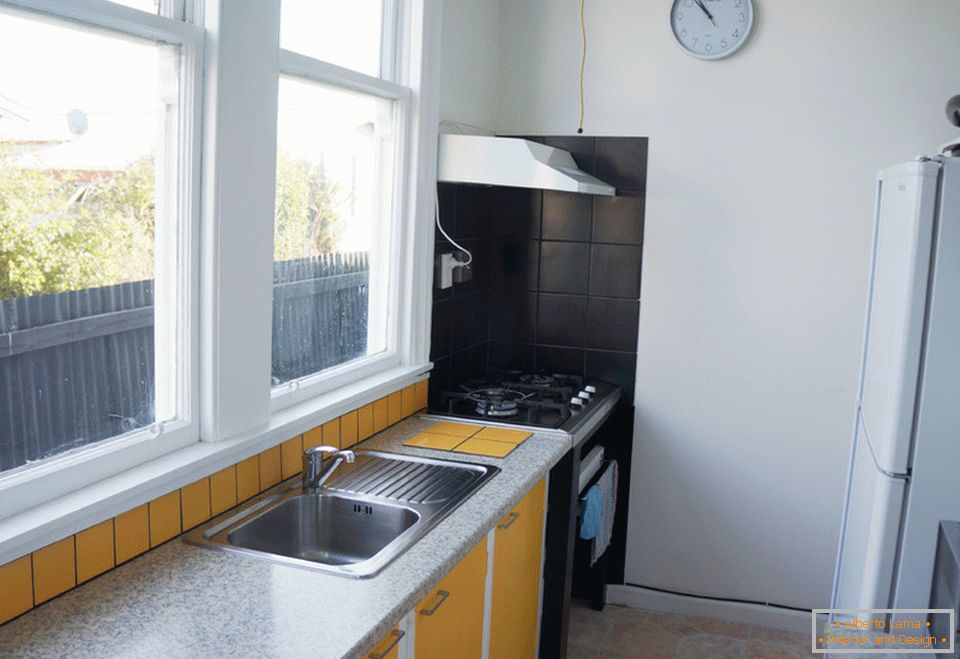 Interior design of a small kitchen