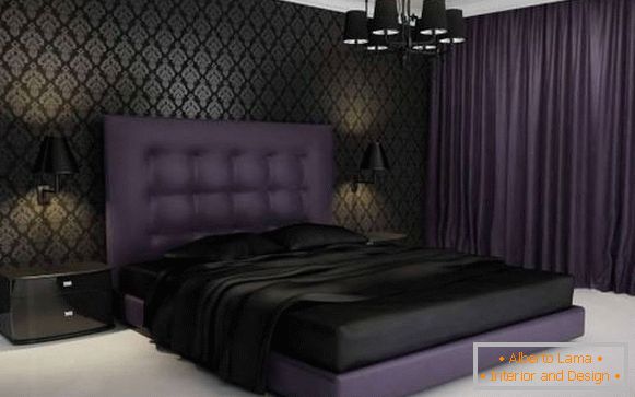 Luxury bedroom design in classic style