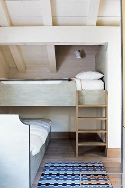 Bunk bed in the attic