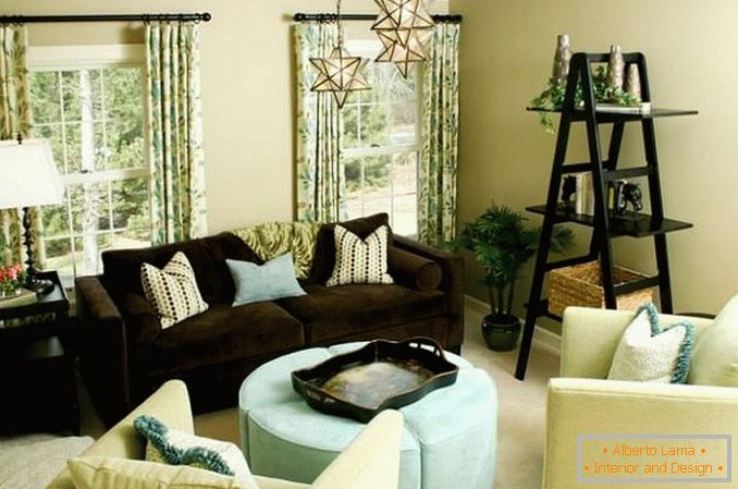 Stylish design of a small living room