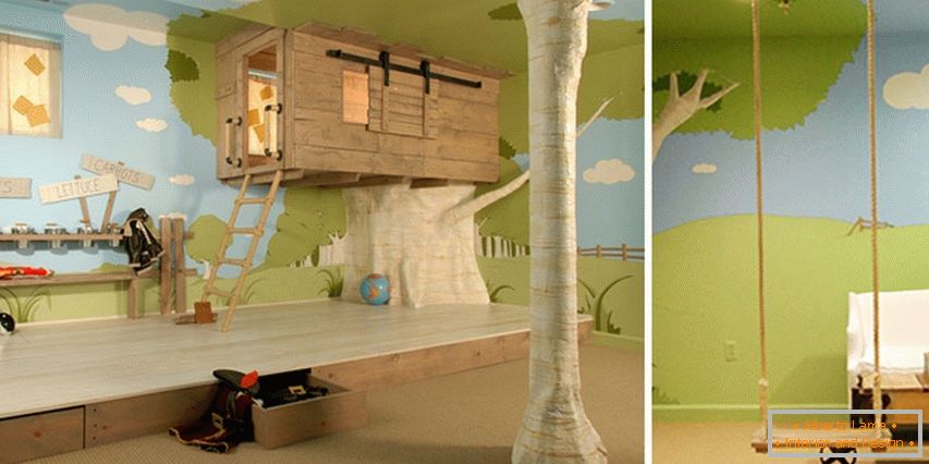Children's house in the style of a tree house