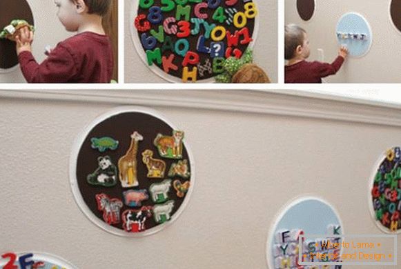 Use magnets in the nursery
