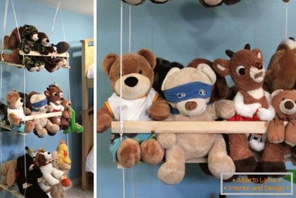 Idea for storing soft toys