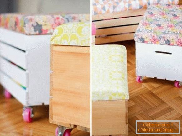 Homemade useful furniture for children