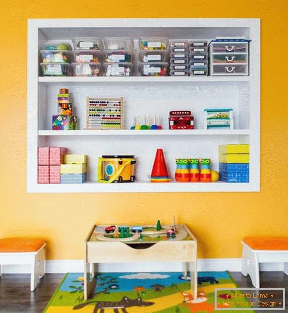 Organized storage of things in the nursery