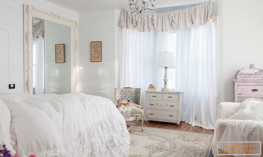 The more white and pompous in your bedroom, the steeper