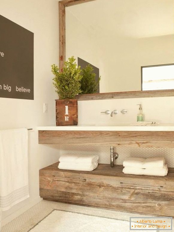 Stylish minimalist bathroom furniture