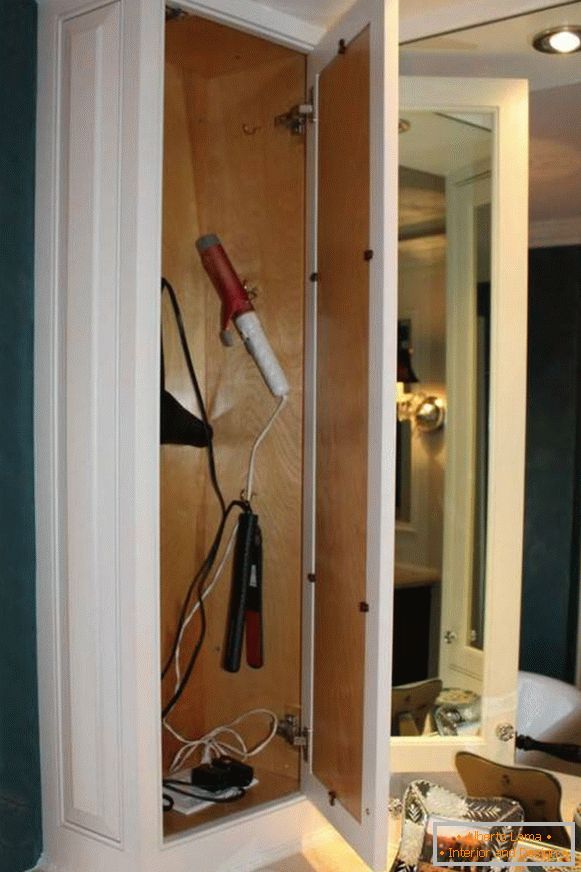 Where to hide electrical sockets in the bathroom