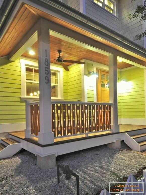 Beautiful veranda with two stairs