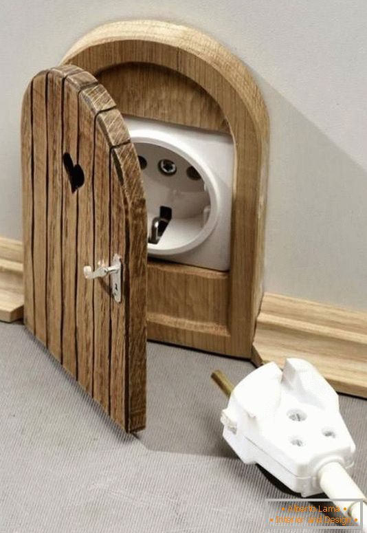 How beautifully to hide the electrical outlet