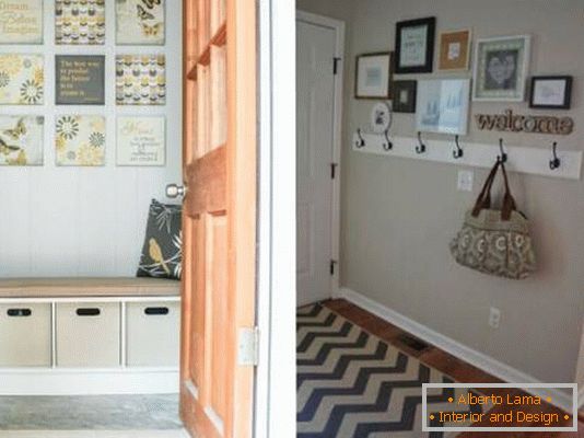 How to decorate a small hallway
