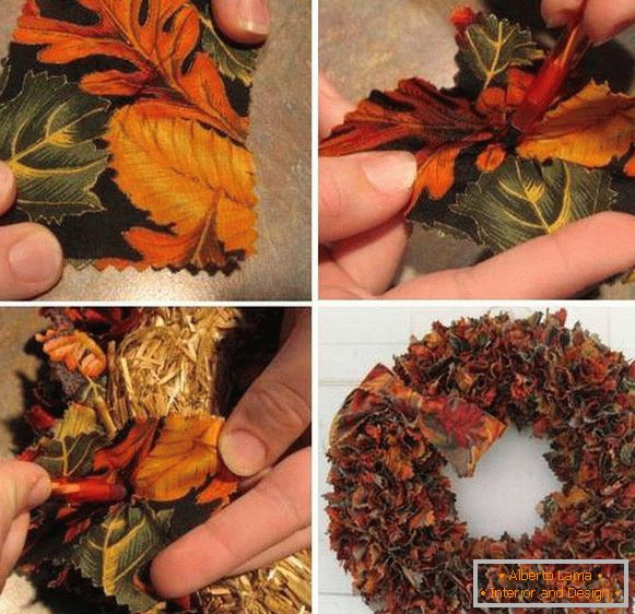 A simple piece of art for the interior - an autumn wreath