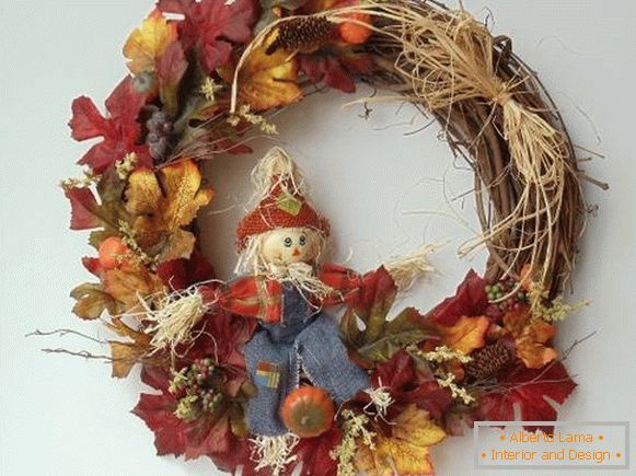 The best ideas how to make a wreath of autumn leaves 2016
