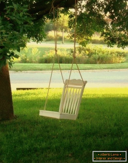 Swing from an old chair
