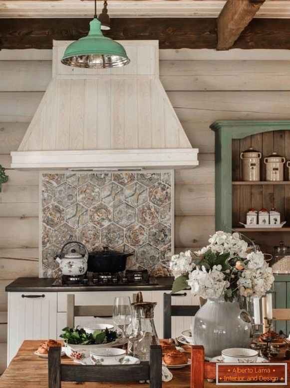 Beautiful kitchen in a rustic style