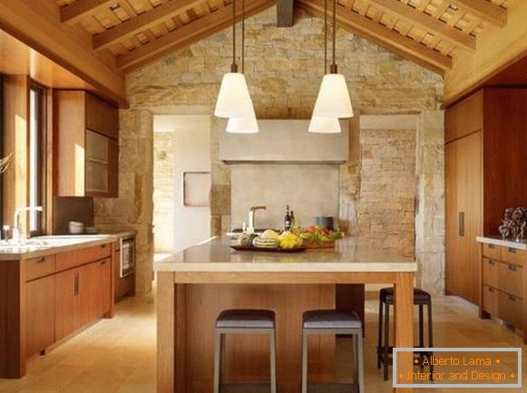Kitchen in a modern rustic style
