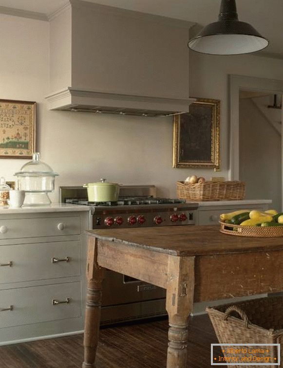 A simple rustic kitchen